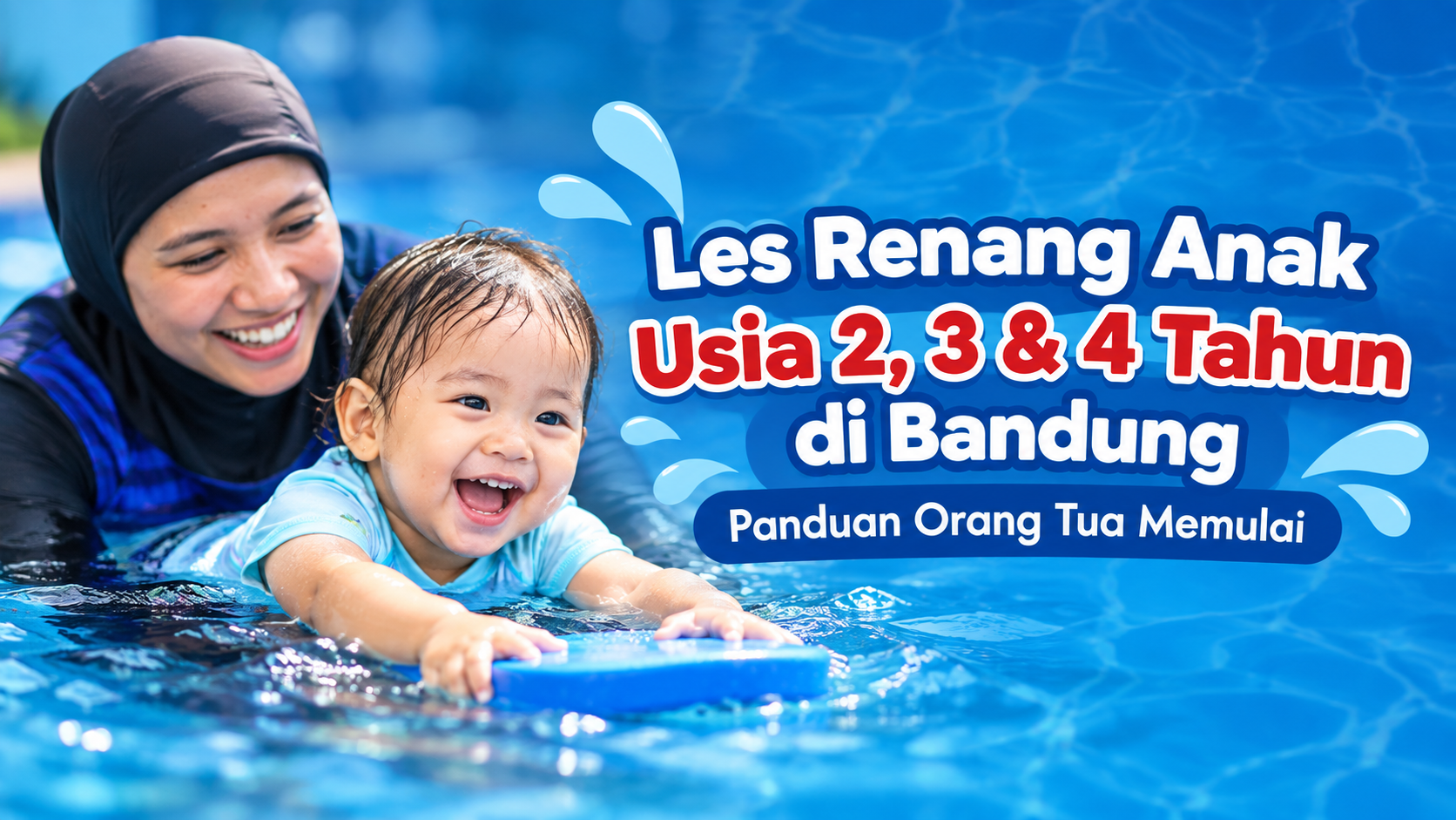 Les Renang Anak Usia 2, 3 & 4 Tahun di Bandung